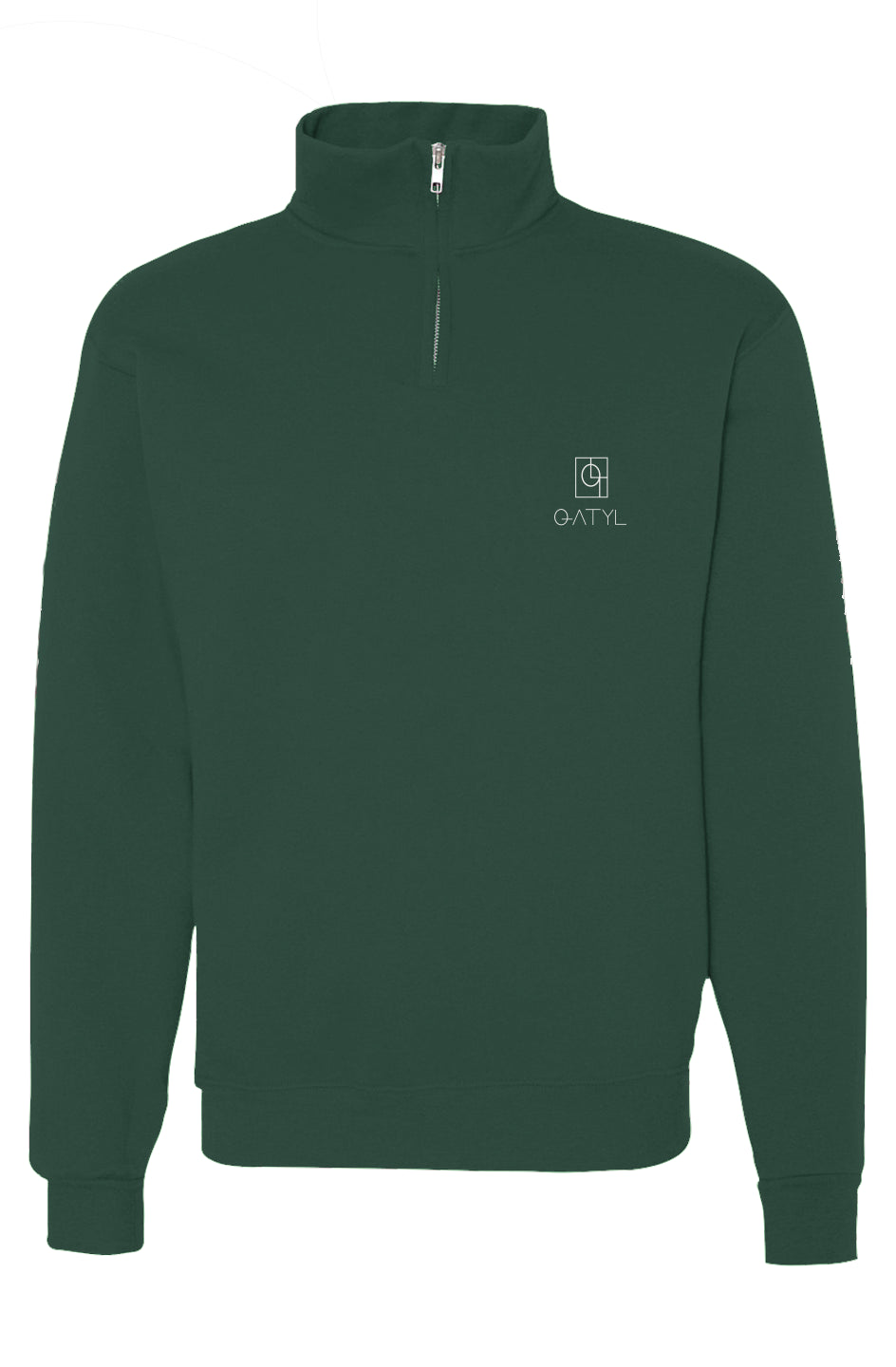 Cadet Collar Quarter-Zip Sweatshirt VERT